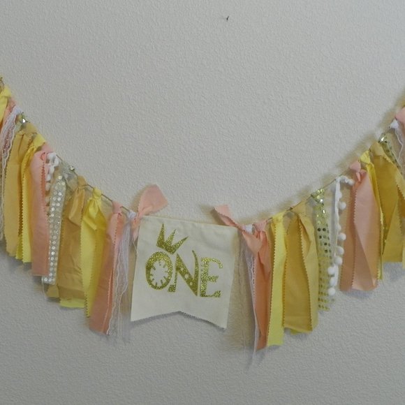 Unknown Other - 1 Year Old Birthday Boho Ribbon Swag High Chair Garland